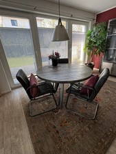 Tisch Mangoholz mit 4 Stühlen