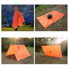 3-in-1 Regenmantel Poncho Kapuze wasserdicht atmungsaktiv Outdoor Wandern
