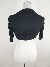 Amisu Bolero Umhang Schwarz