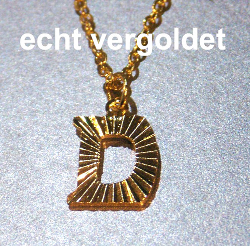 Edle halskette buchstabe - buchstabe, d