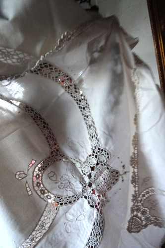 Wertvolle vintage tischdecke - wertvolle,