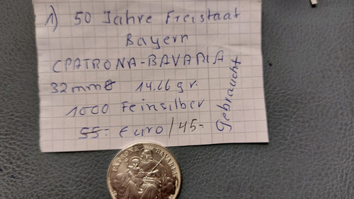 Silber münze jahr - silber, 50