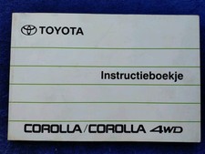 Toyota Corolla / Corolla 4WD Betriebsanleitung 1990