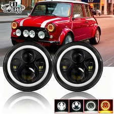 2x E-Geprüft 7" Rund LED