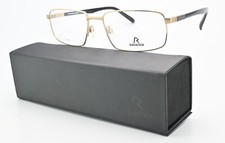 RODENSTOCK Brille R 7007 B 58-18 145 Titanium Gold Leicht Eckig Matt mit Etui