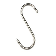 10 S-Haken 140mm Edelstahl Haken Speckhaken Fleischerhaken Metalhaken Niro