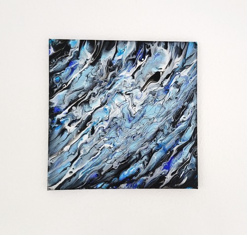 Fluid art gemälde abstrakt - gemälde,