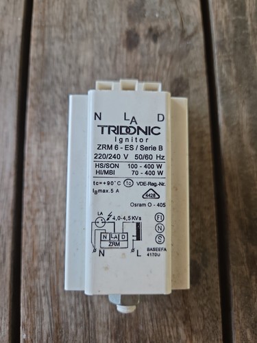 Tridonic ignitor zünder - tridonic, zrm