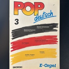 Noten - POP e-orgel - deutsch