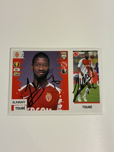 Almamy toure autogramm - autogramm, panini