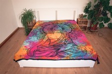 Wandtuch Peaceful Buddha bunt Wandteppich Goa Indien Wandbehang Tapisserie
