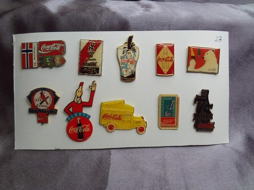 Coca cola pins - coca,