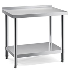 90cm Edelstahl Arbeitstisch Küchentisch Edelstahltisch Zerlegetisch Gastro Tisch