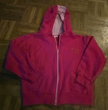 Kapuzenjacke von Lillifee pink Motiv aus Steinchen Reißverschluss 2 Taschen