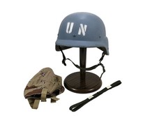 #74 (US) UN PASGT Gefechtshelm BLAUHELM Combat Helm Gr. M-2 SOMALIA TOP !