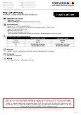 FOREVER Five Star Universal Transferpapier 50 Blatt DIN A3 Restposten