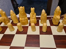 Edles Schachspiel Schach aus Holz Handarbeit, Brett+Figuren | kostenloser Versan