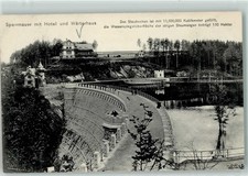 39398687 - Marklissa Sperrmauer mit Hotel u. Waerterhaus Queisstalsperre