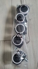 Büro Stuhl Rollen 5er Kunststoff Schwarz / Weiß Neu