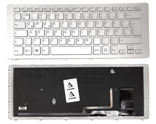 Silber tastatur keyboard - de,