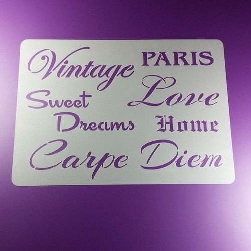 Schablone vintage sweet - a4,