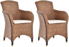 Set/2 Esszimmersessel Rattan