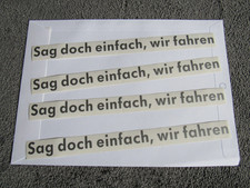 VW Golf Werbe Sticker 1988