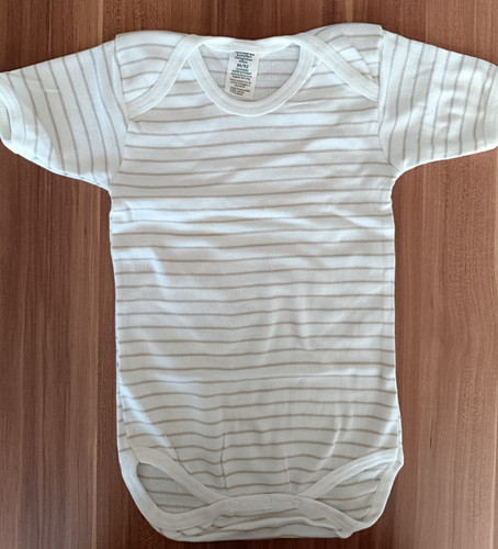 Baby body beige kurzarm 100 - body,