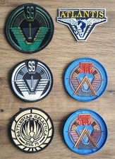 stargate sg1 patches und stargate atlantis patch plus battlestar galactica 