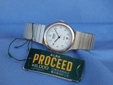 Alba Quartz Proceed V247 Boy Lady Edelstahl Japan Made Vintage 1987 NEU