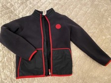 Jacadi Fleece Jacke Jungen Gr 10 Jahre Dunkelblau Super Zustand 