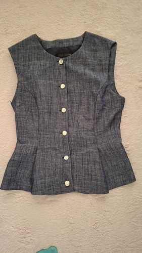 Zara weste 38 denim blau - gr.,