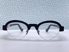 Theo Belgium Brille Damen rund Schwarz Panto Siberia 002   Medium