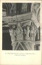 11609190 Chauvigny Chapiteau de l'eglise Saint Pierre