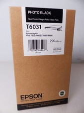 Epson T6031 Photo Black 220ml für Stylus Pro 7800 9800 7880 9880 Tinte #15 KT
