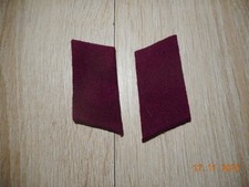Uniform Kragenspiegel rot Armee  MDI Feuerwehr Wehrmacht 6,5 x 3 cm