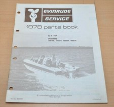 OMC Johnson Evinrude 1978 Parts E-4HP  Catalog Bootsmotor Ersatzteilliste 