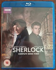 Sherlock  Series Three  Benedict Cumberbatch Martin Freeman BBC 2 Blu Rays