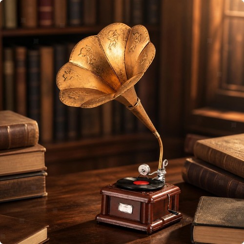Grammofon modell dekorativ - grammofon-modell,