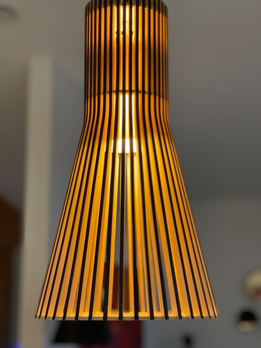 Hängelampe aus holz - aus,
