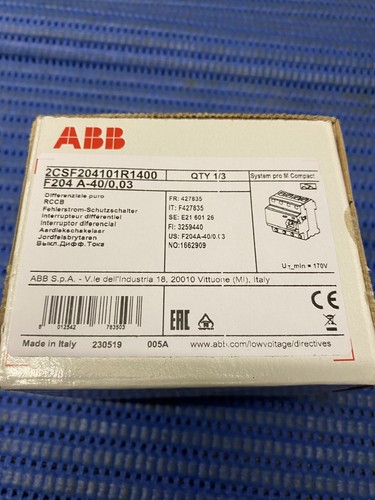 Abb f204a fi schalter - abb, f204a-40/0,03