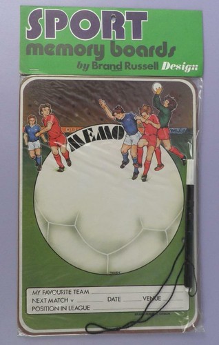C1980s football memo - c1980s, board