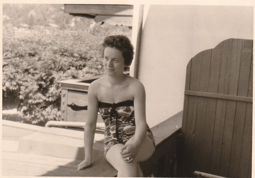 Vintage foto schöne frau - frau, im