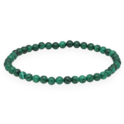 Malachit mini kugelarmband 4mm - malachit, mini-kugelarmband