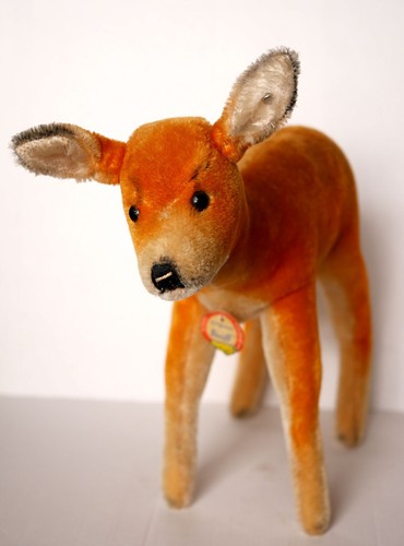 Vintage steiff reh groß mit - vintage,