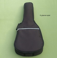 3/4 Gitarren-Tasche Gigbag gepolstert Gurte Notenfach schwarz Made in Europe Top