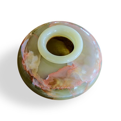Vase aus verdegrünem onyx - vase,