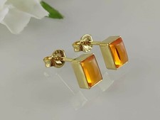 Stud earrings 333, real gold