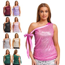 Damen Pailletten Oberteile