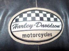 Oldschool Lederjacke für Damen mit Harley Aufnäher Größe 38 retro vintage